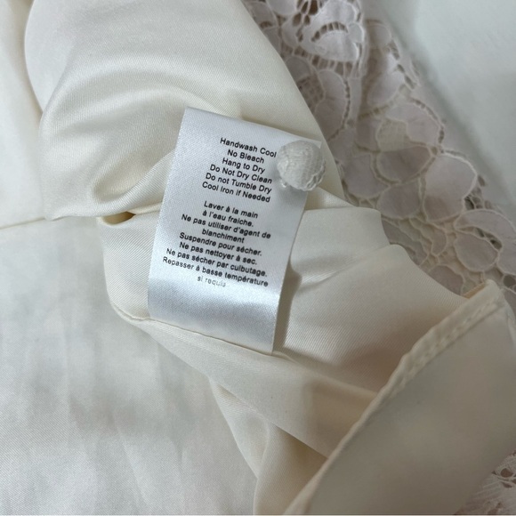 Talula Aritzia Women's Size 6 Debutante Off White Lace Mini Cocktail Dress Lined - Picture 13 of 16